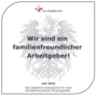 Gütezeichen familienfreundliche Arbeitgeberin